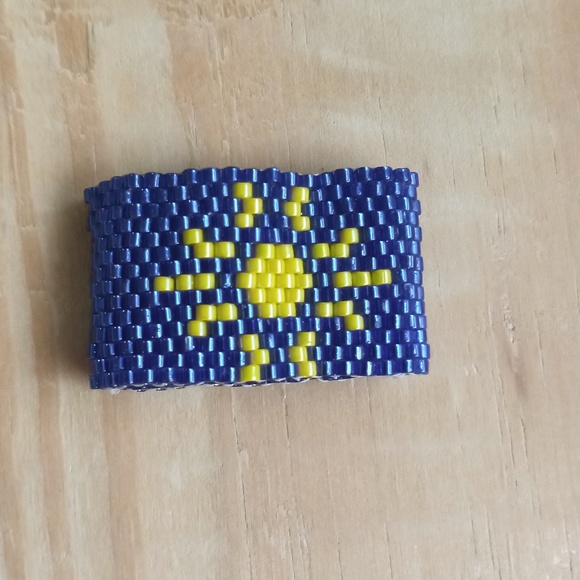 New Handmade Ring beaded new without tag - Picture 5 of 6